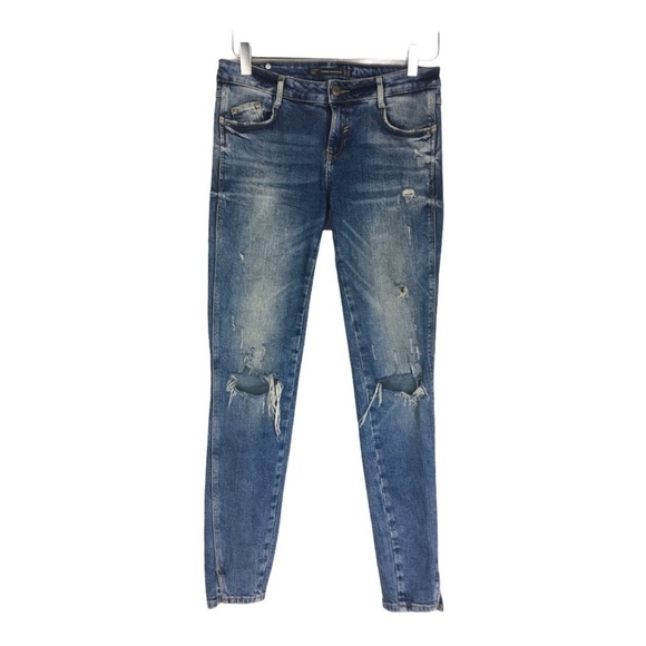 Zara Distressed Trafaluc Denimwear Jeans 4 - Picture 4 of 7